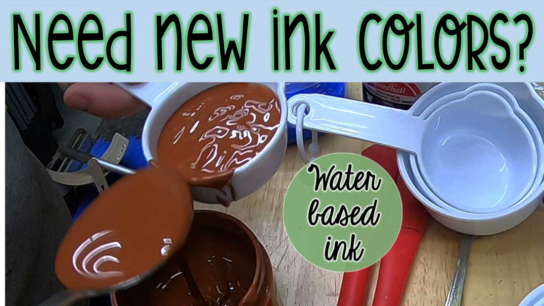 Mixing water based inks