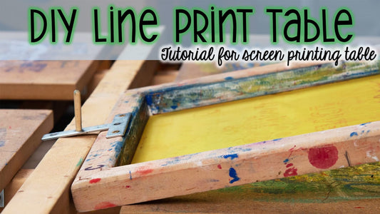 Tutorial for DIY Line Print Table