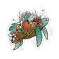 Turtle Floral Sticker