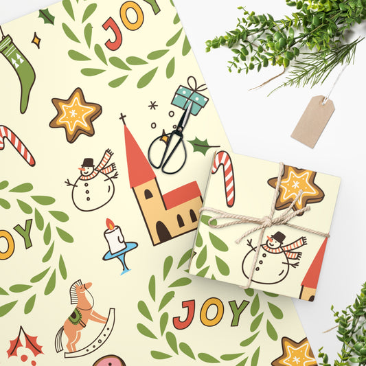 Joyful Christmas Wrapping Paper