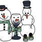 Happy Snowmen Trio
