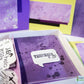 Handmade Box Card Set of 8: Blessings - Purple - Cards