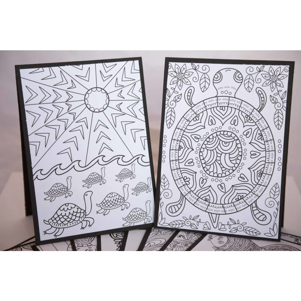 Coloring page cards Cards Made in USA custom tee