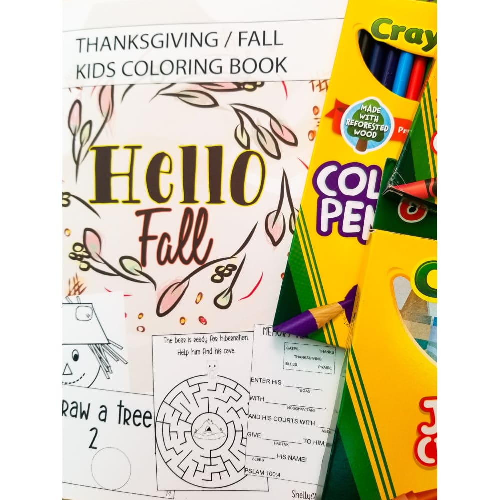 Fall (Thanksgiving) Coloring Book book Made in USA custom