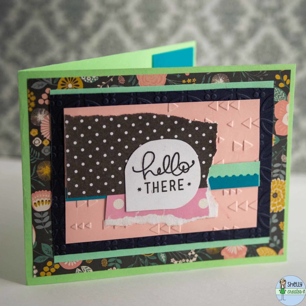 Cards for General use - Hello there Pink / Horizontal - 