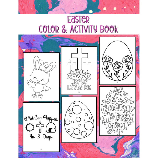 Kids Easter Coloring and Activity Book book Made in USA