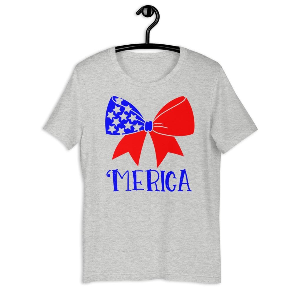 ’Merica Flag bow Shirt Made in USA custom tee