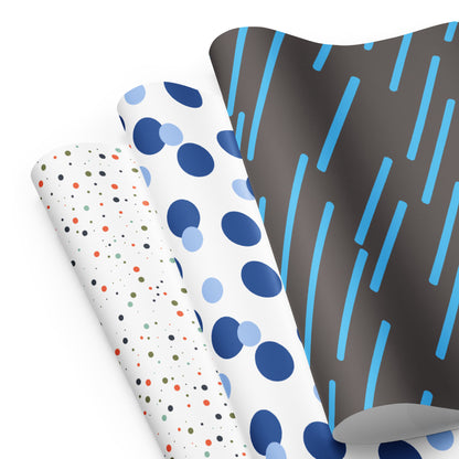 Bold Dots & Lines Wrapping Paper [Bundle of 3]