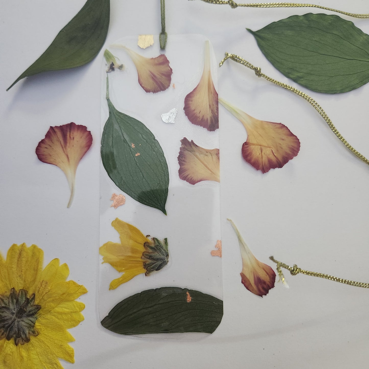Pressed floral bookmarks - see through laminate [Set 2]