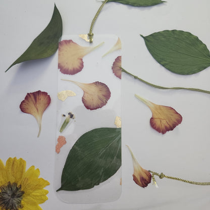 Pressed floral bookmarks - see through laminate [Set 2]