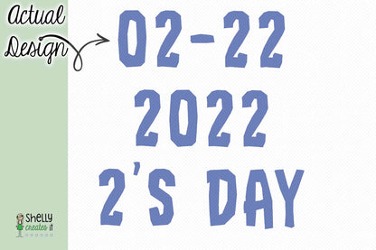 Twos-day Design [JPG, SVG, PNG, DXF, EPS included]