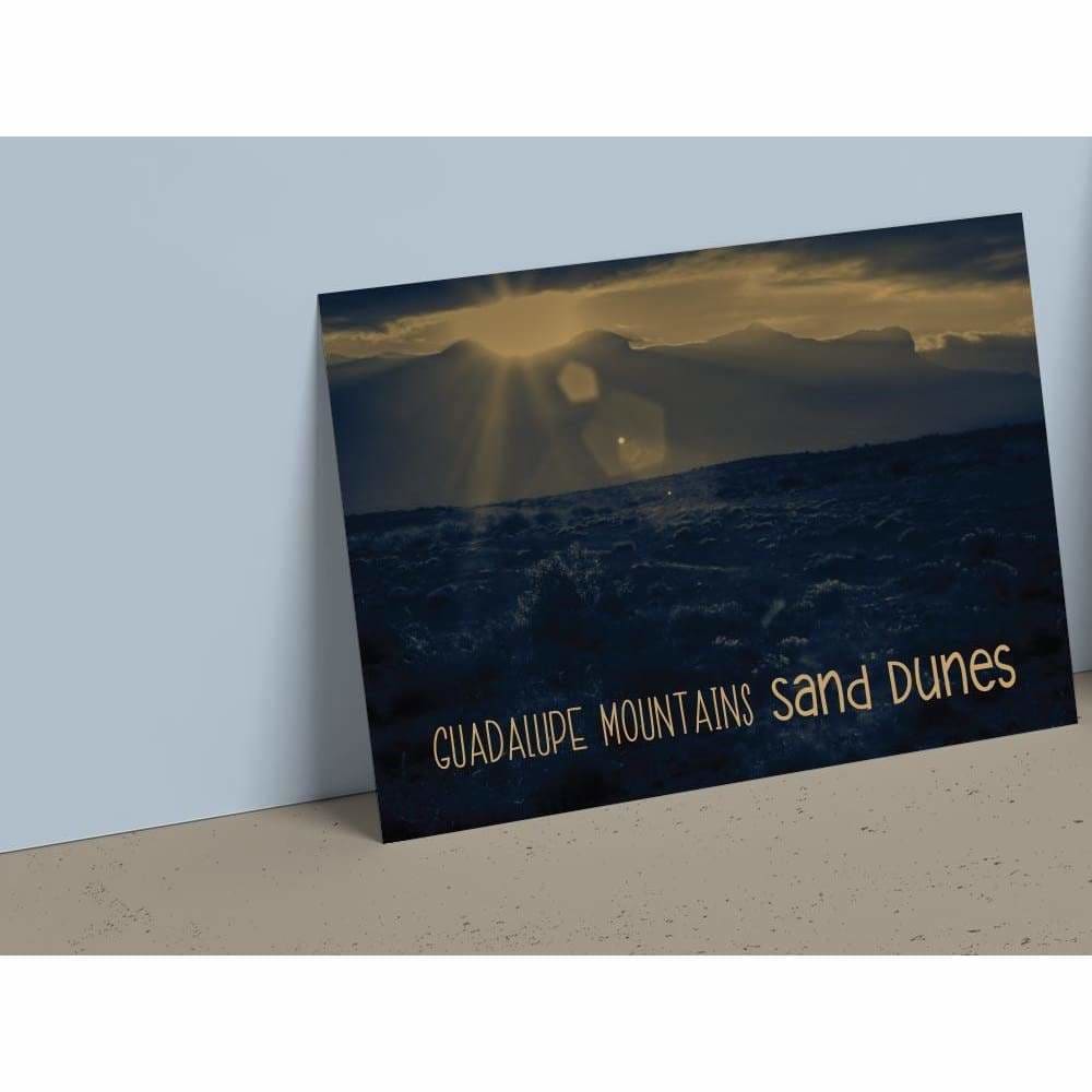4x6 Postcard (set1) - Sand Dunes Guadalupe Nat’l Mtn. State 