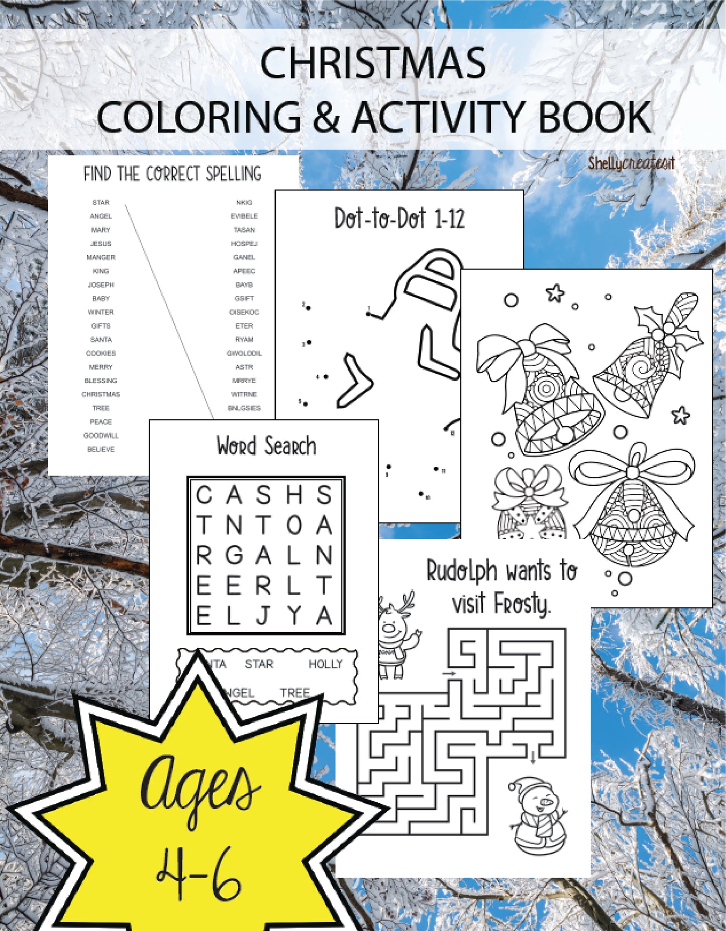 Christmas Coloring and Activity Book