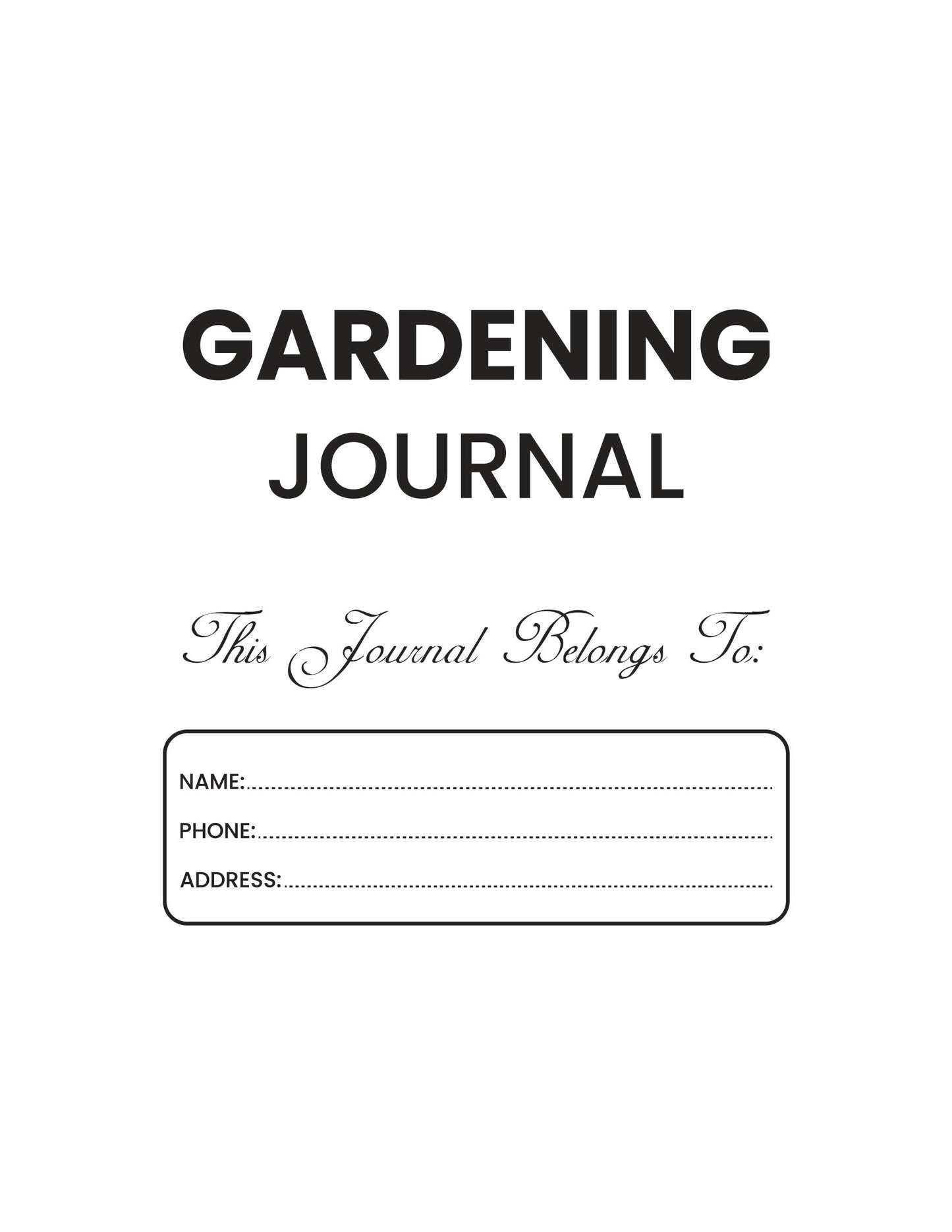 Gardening journal planner and log notebook 2023 for vegetables, fruits, and herbs