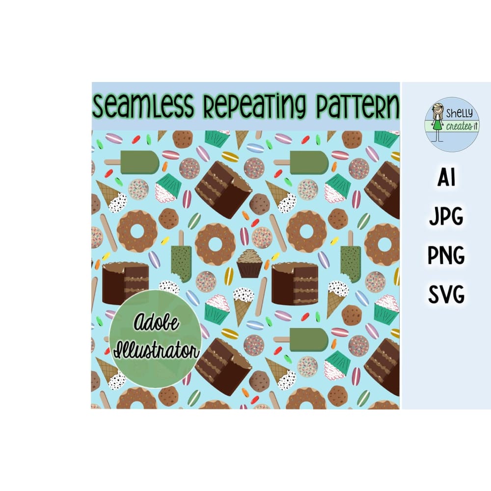Digital Repeating patterns and jpg, png, svg, ai elements