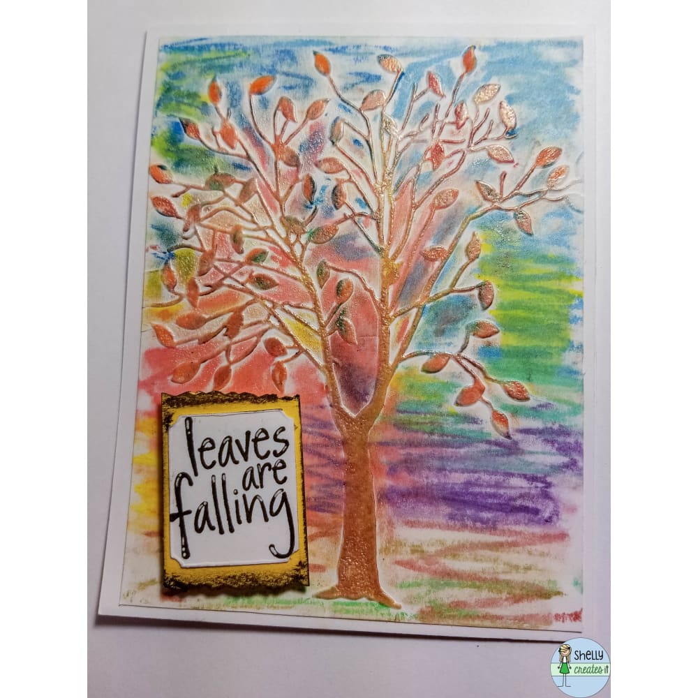 Fall Cards - Leaves are falling tree - Cards