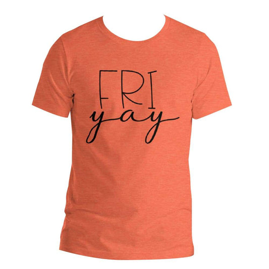 FRIyay - XS / black on heather orange - Shirt
