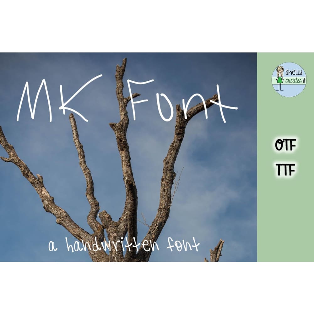 MK Font - Commercial - Digital Download