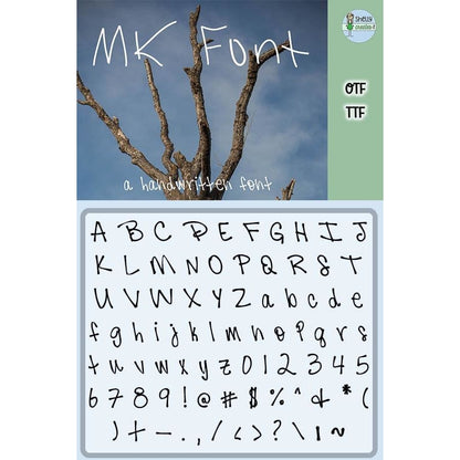 MK Font - Free - Digital Download