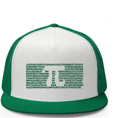 Pi Pi Hat [embroidery]