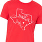 Texas Teacher Red for Ed - XS / Red tee / Flourished Tx 