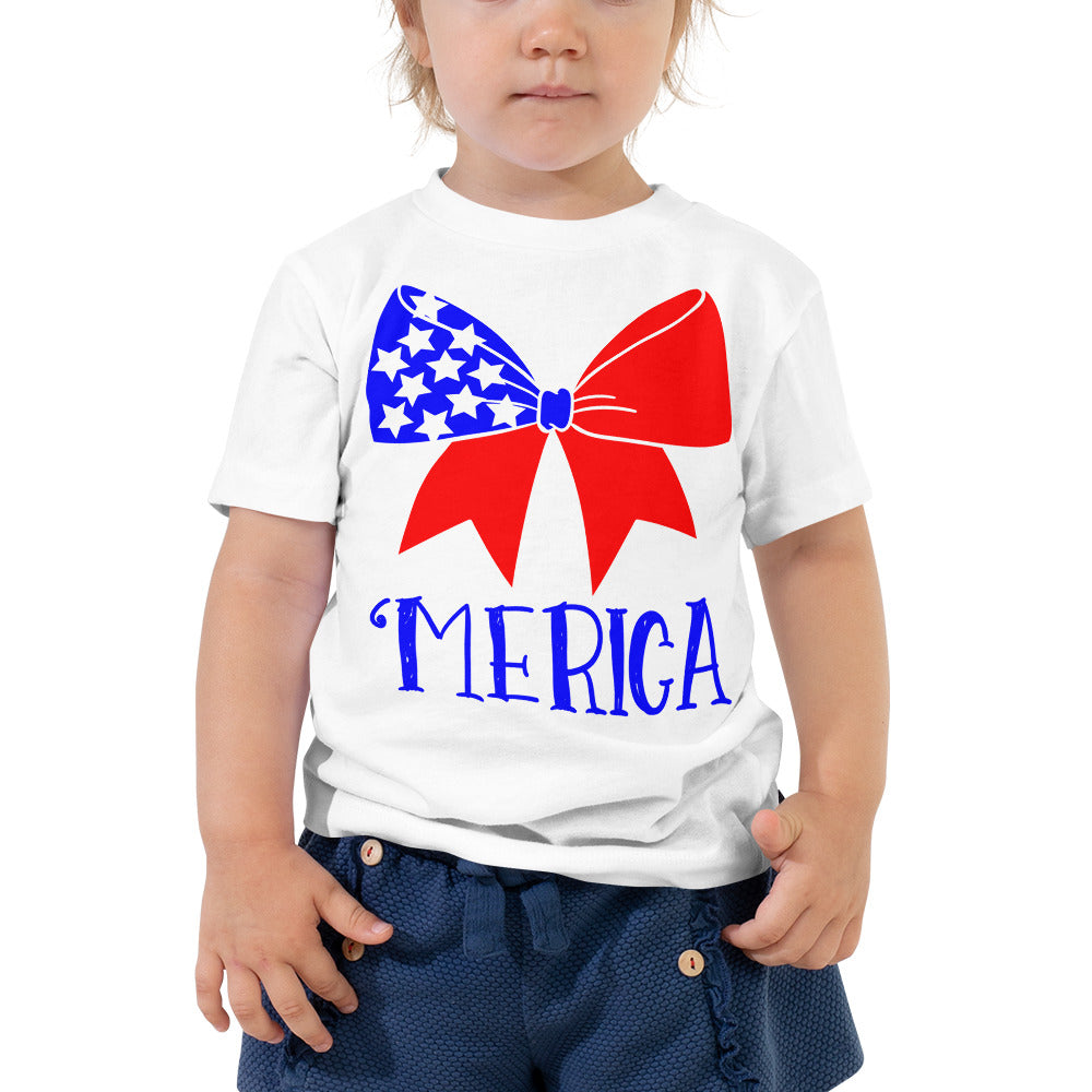 KIDS 'Merica Flag bow