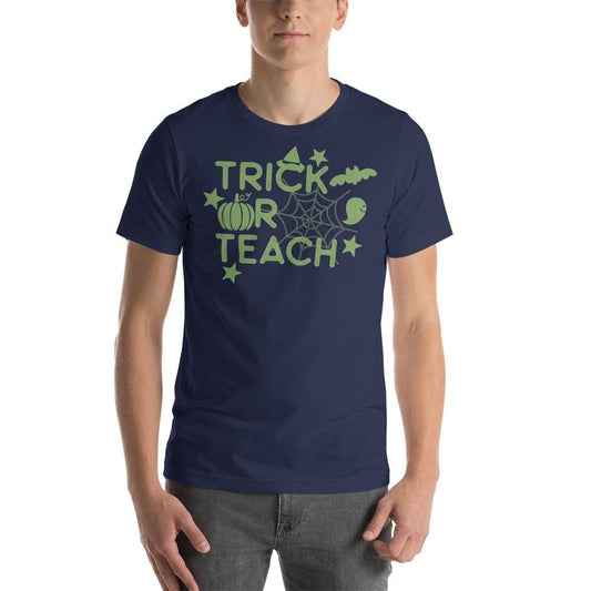 Trick or Teach - Tee / Navy w/ Green / XS - Shirt
